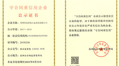 喜報丨（shù）熱烈祝賀麻豆视频网站環保榮獲“守合同重信用”企業榮譽稱號